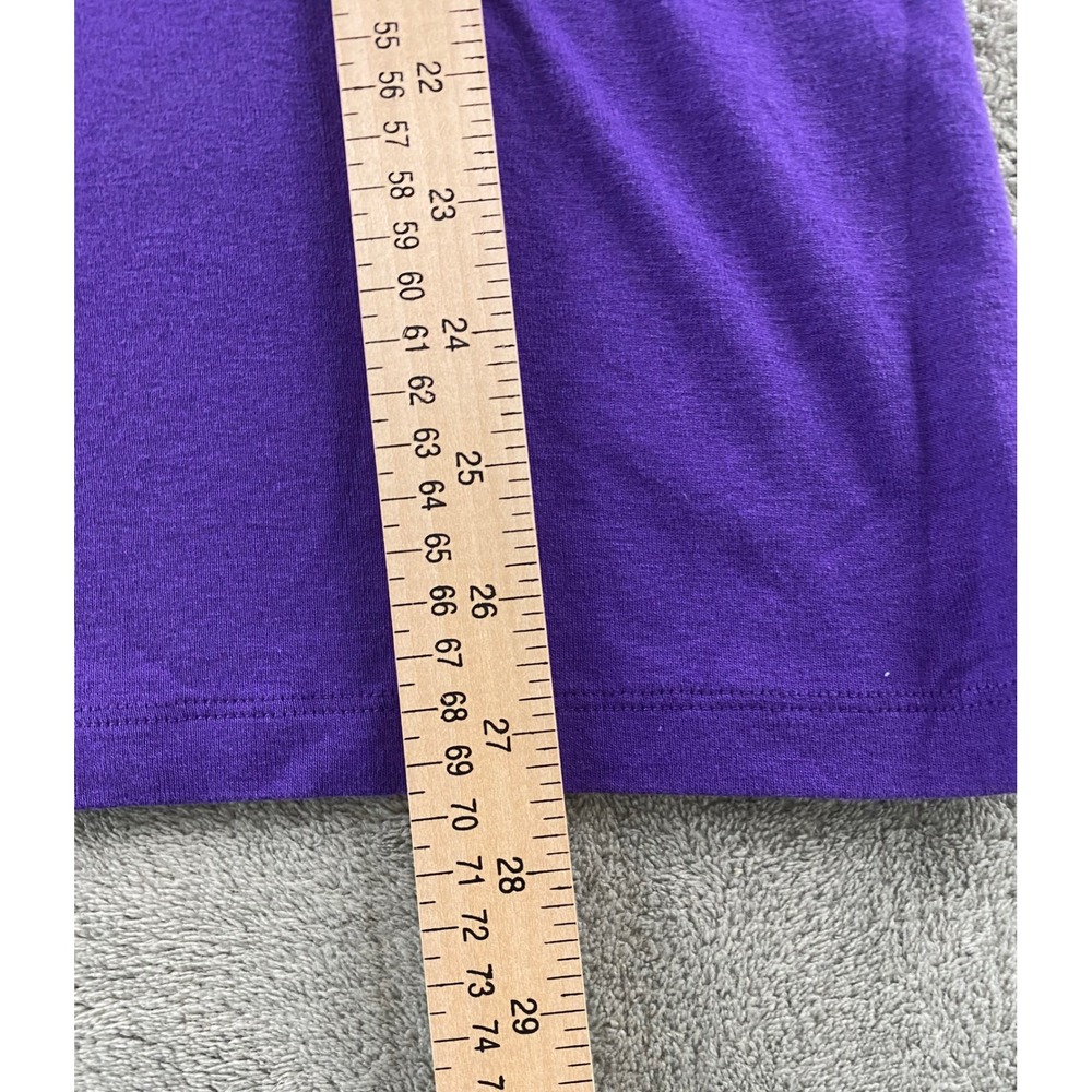St. Johns Bay‎ Womens Purple Cotton Classic Boatneck Tee Elbow Sleeve XXLT Tall - Picture 7 of 8